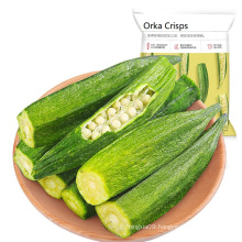 2021 Factory Price Healthy snacks Fruit & Vegetable Snacks Vacuum Fried Okra Chips for women